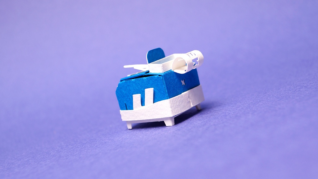 はこねこ スニーカー BLUE×WHITE