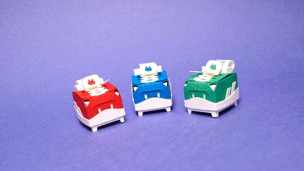 はこねこ スニーカー BLUE×WHITE