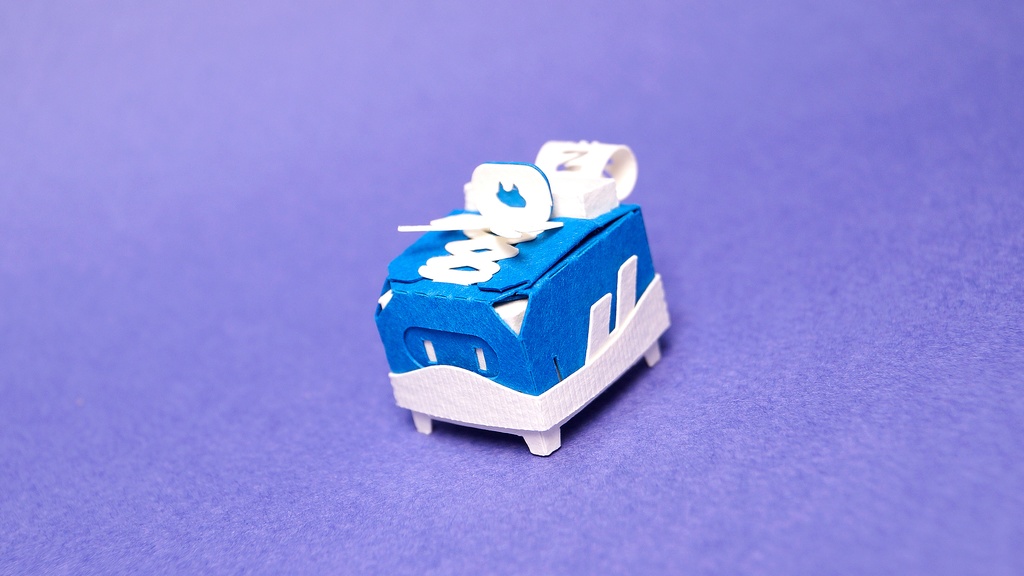 はこねこ スニーカー BLUE×WHITE