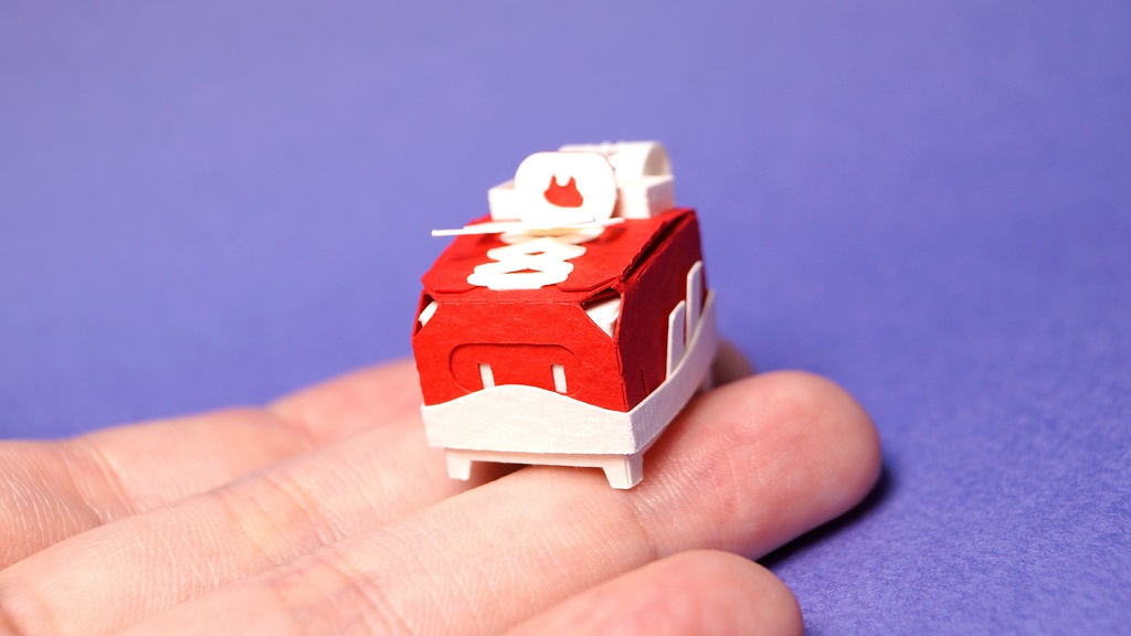 はこねこ　スニーカー　RED×WHITE
