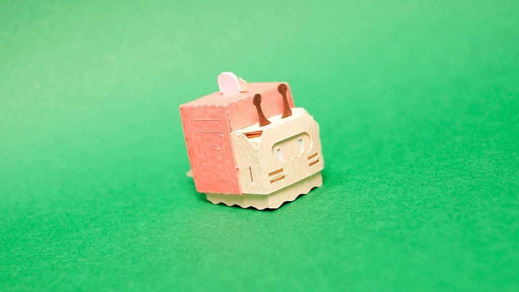 はこねこ かたつむり ピンクのから