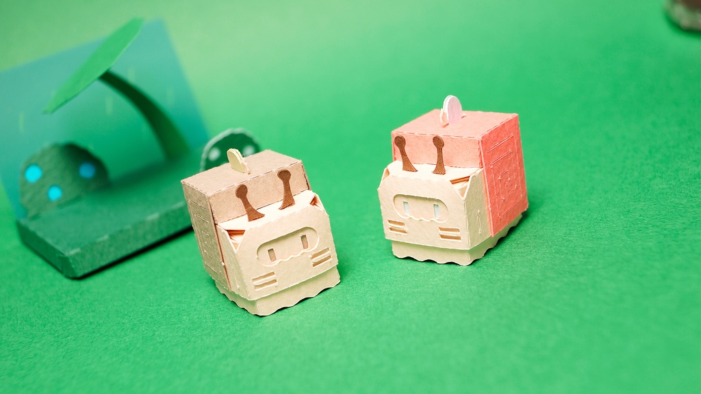 はこねこ かたつむり ピンクのから