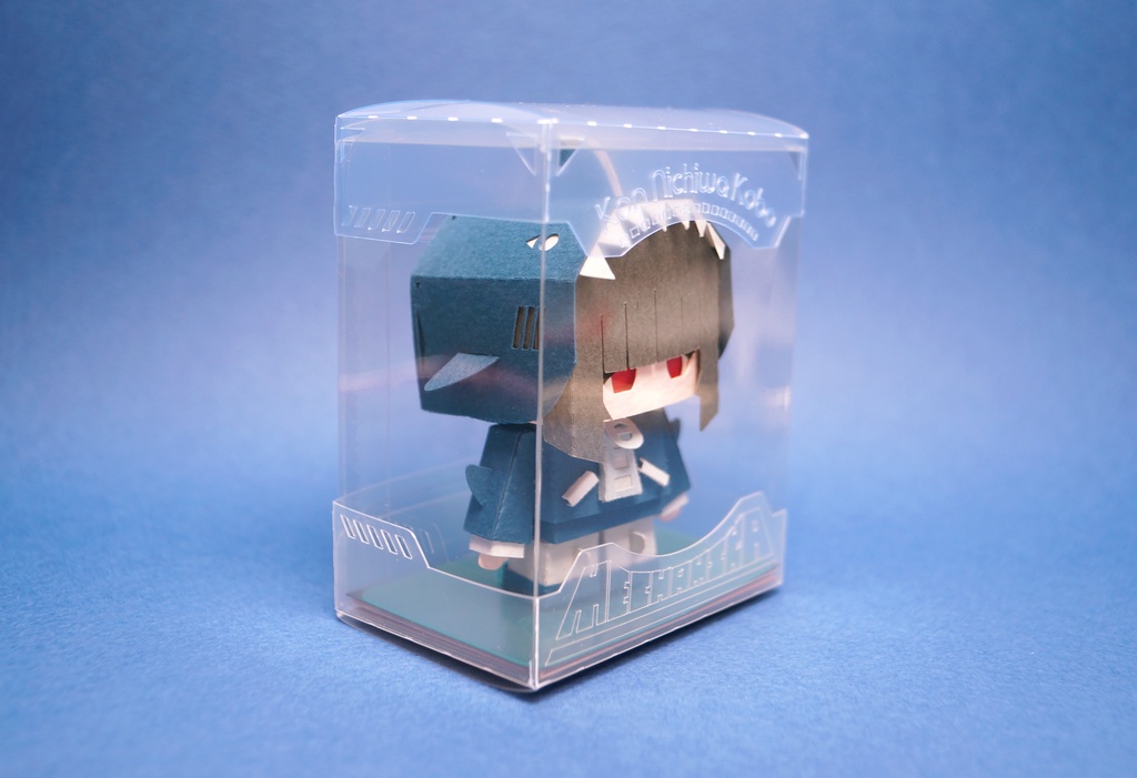 メチャミカ サメ-1【ミカちゃん型ペーパークラフト】