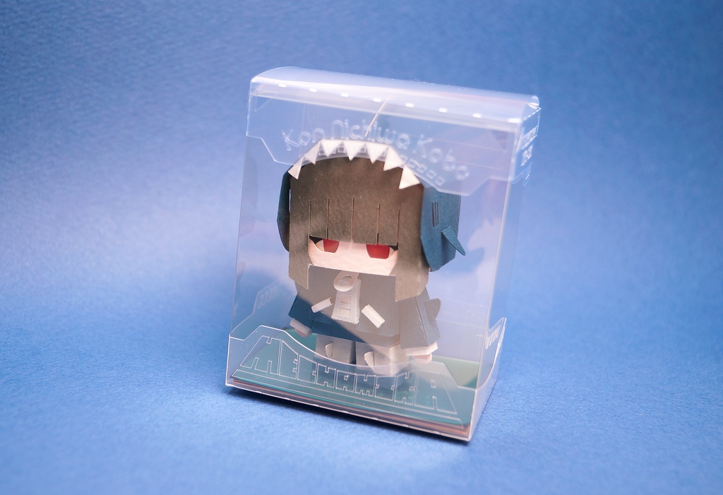 メチャミカ サメ-1【ミカちゃん型ペーパークラフト】