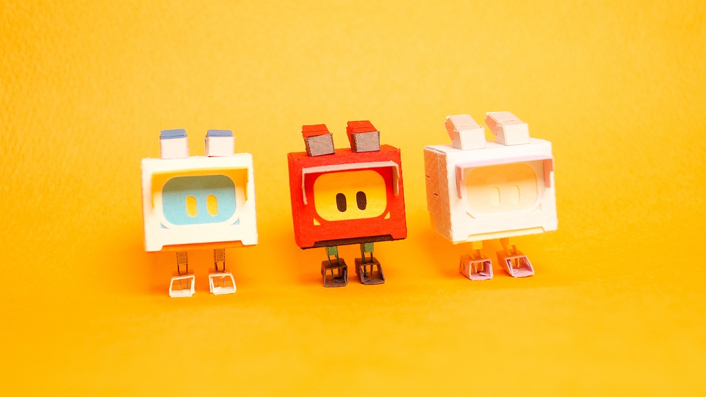 キュブロ No.1【うさぎ型メカペーパークラフト】