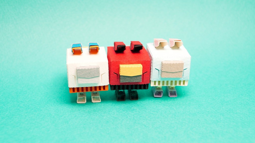 キュブロ No.2【うさぎ型メカペーパークラフト】