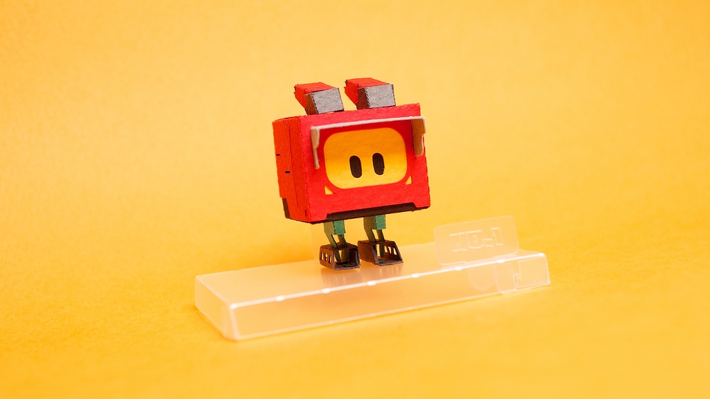 キュブロ No.2【うさぎ型メカペーパークラフト】