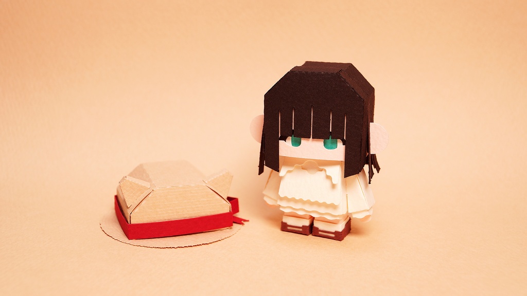 メチャミカ むぎわらぼうし-2【ミカちゃん型ペーパークラフト】