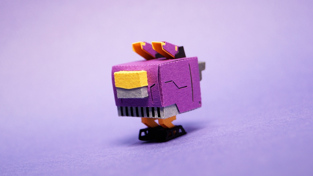 キュブロ No.5【うさぎ型メカペーパークラフト】