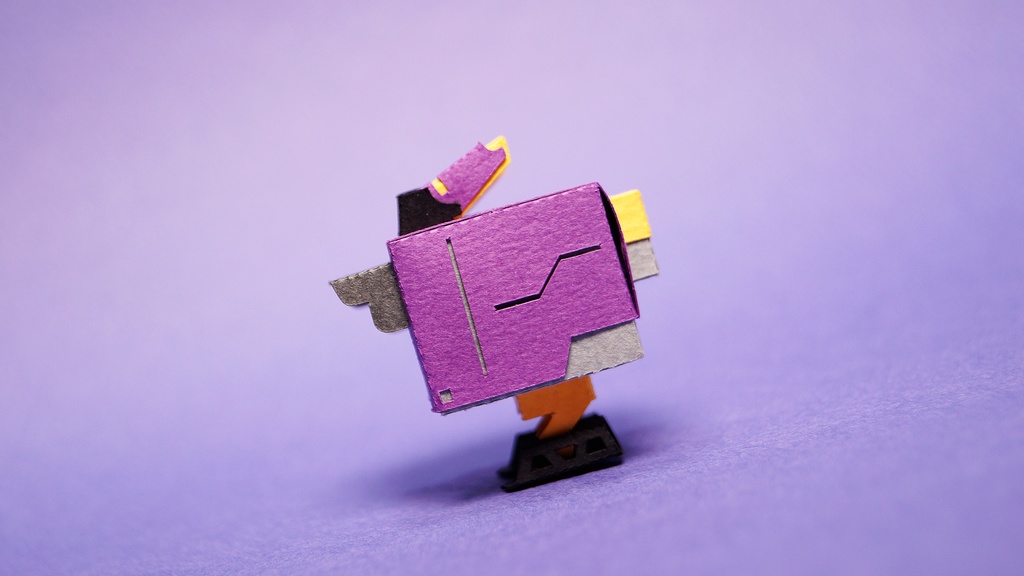 キュブロ No.5【うさぎ型メカペーパークラフト】