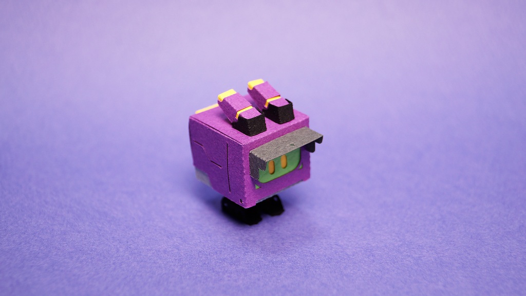 キュブロ No.5【うさぎ型メカペーパークラフト】