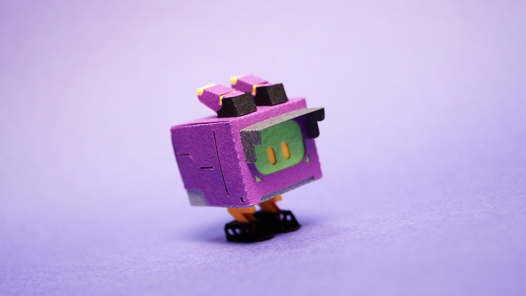 キュブロ No.5【うさぎ型メカペーパークラフト】