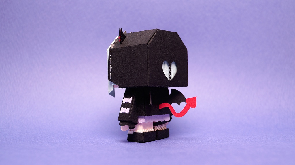 メチャミカ こあくま-1【ミカちゃん型ペーパークラフト】