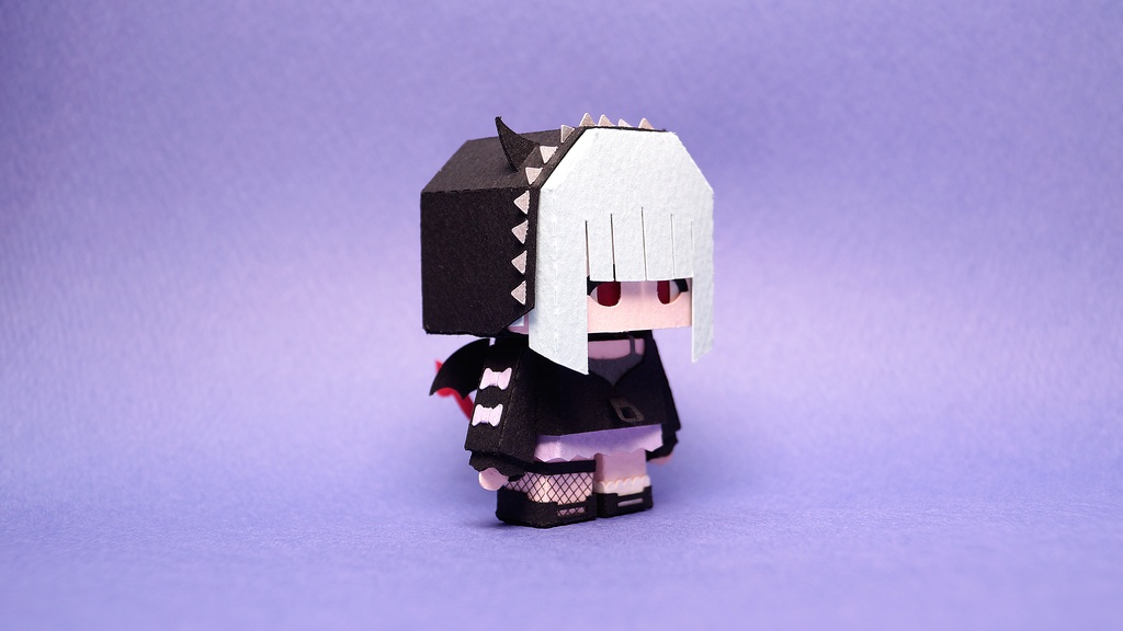 メチャミカ こあくま-1【ミカちゃん型ペーパークラフト】