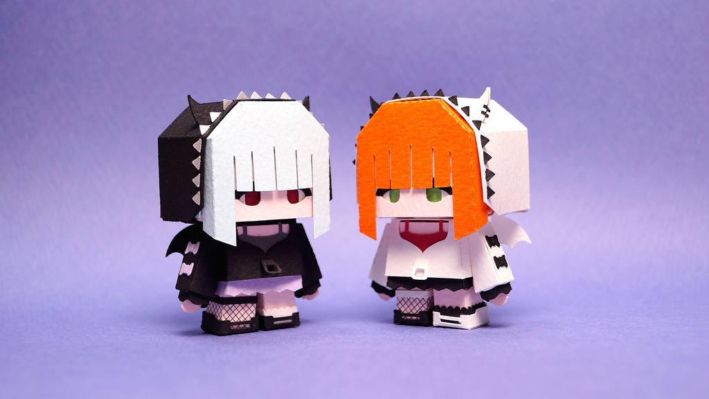 メチャミカ こあくま-2【ミカちゃん型ペーパークラフト】