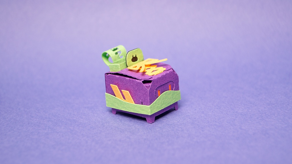 はこねこ スニーカー PURPLE×GREEN