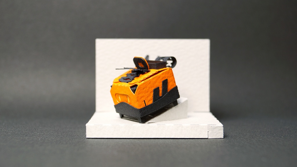 はこねこ スニーカー BLACK×ORANGE