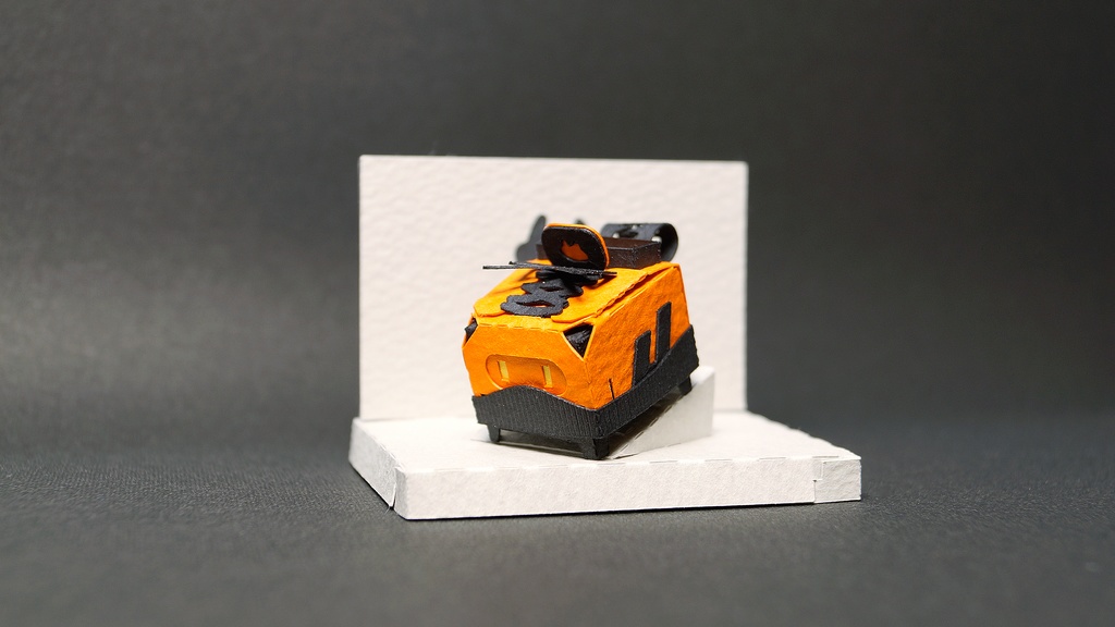 はこねこ スニーカー BLACK×ORANGE