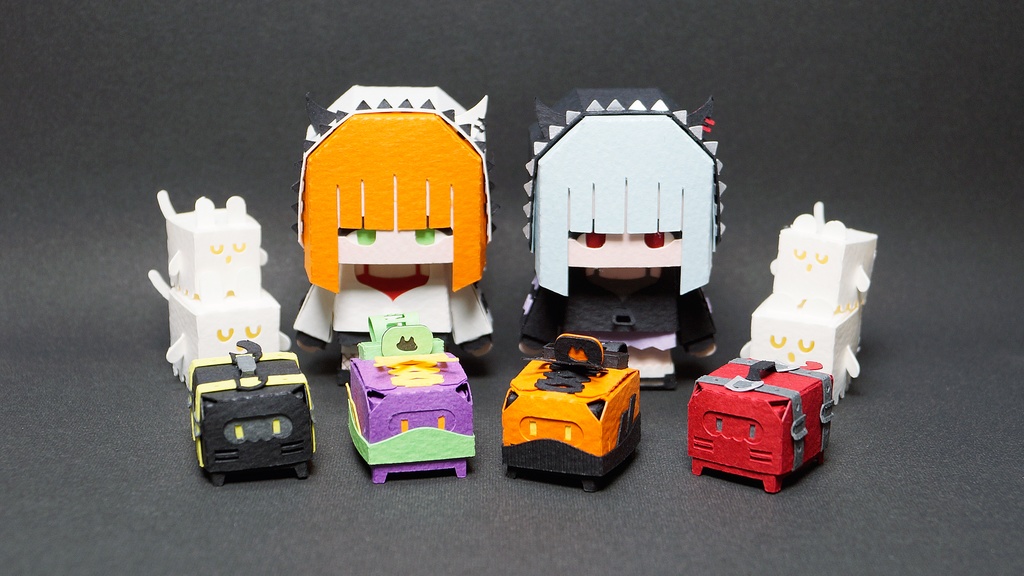 はこねこ スニーカー BLACK×ORANGE