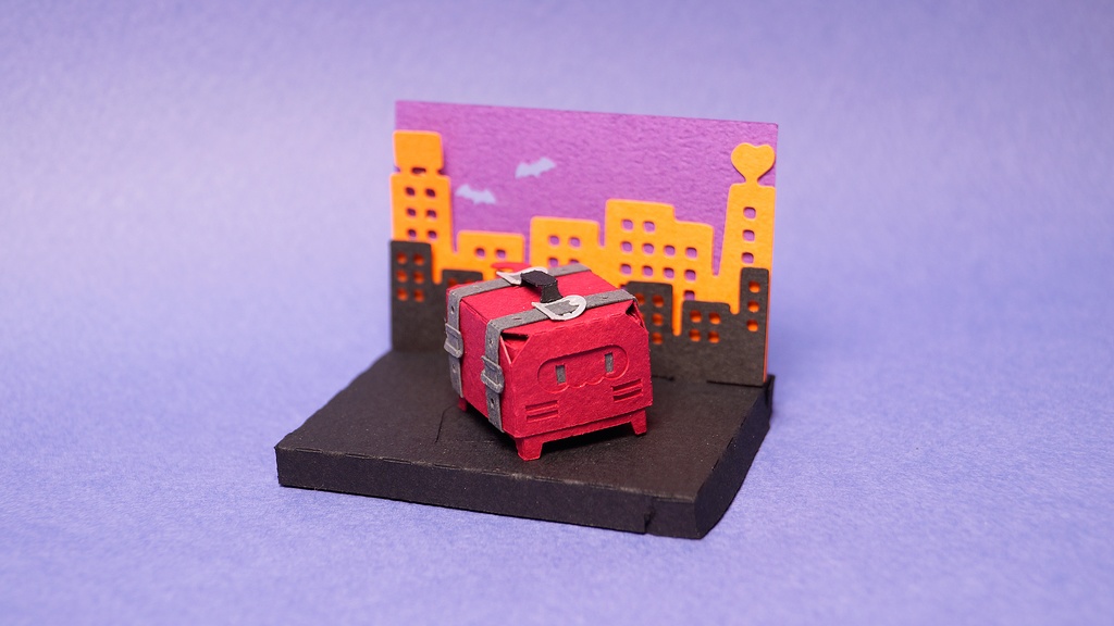 はこねこ トランク クリムゾン