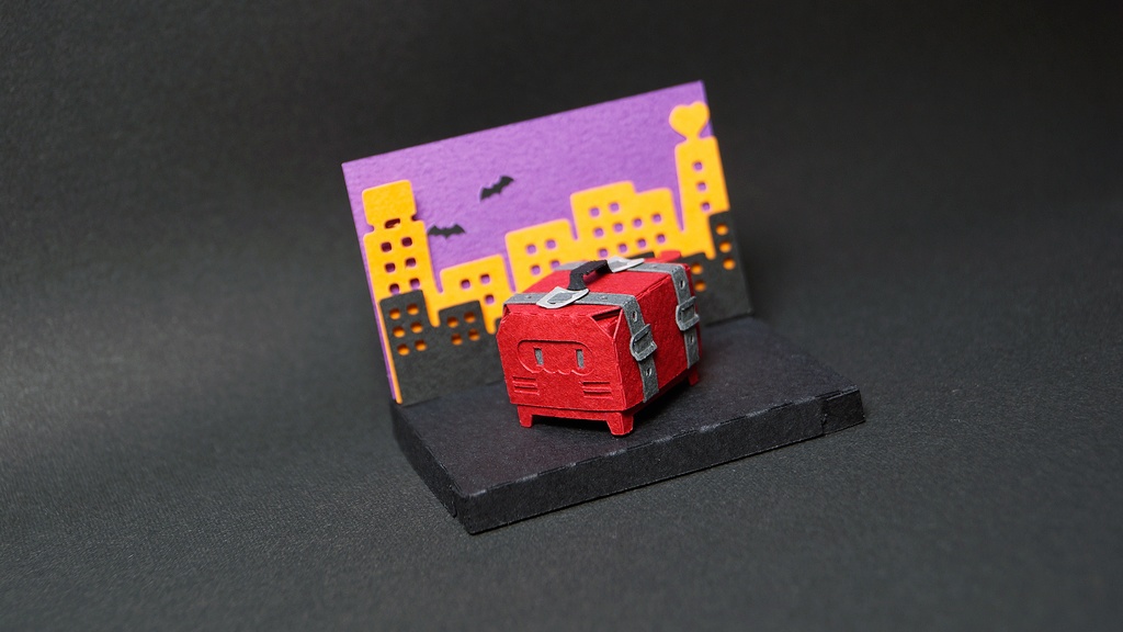 はこねこ トランク クリムゾン