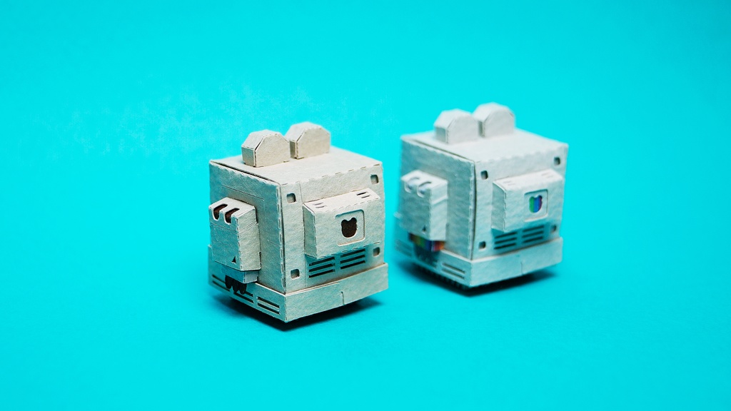 くまこむ No.1【くまコンピュータ型メカペーパークラフト】