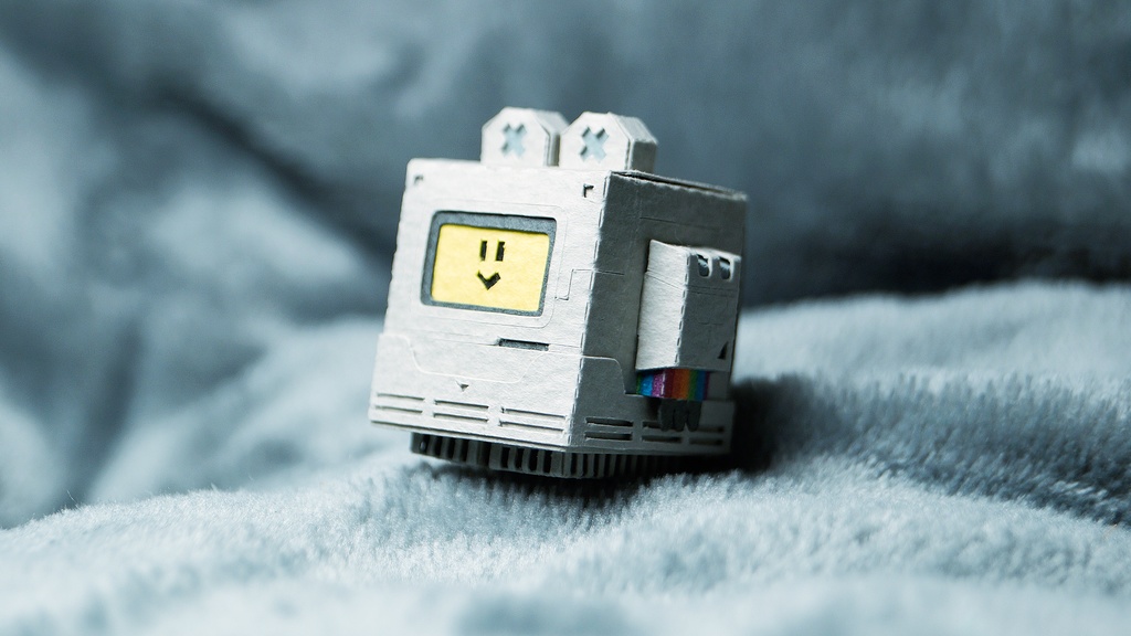 くまこむ No.1【くまコンピュータ型メカペーパークラフト】