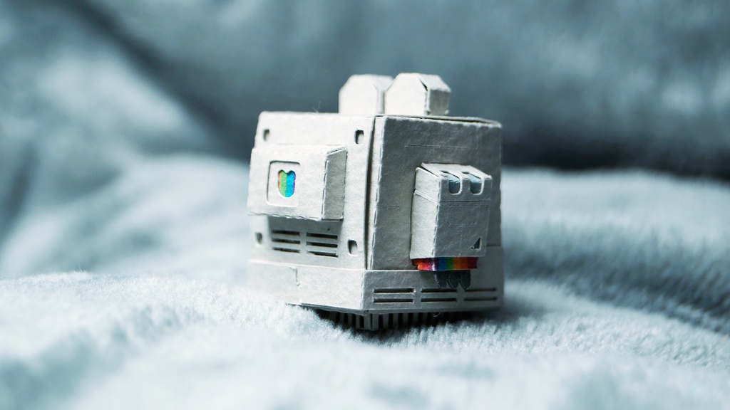 くまこむ No.1【くまコンピュータ型メカペーパークラフト】