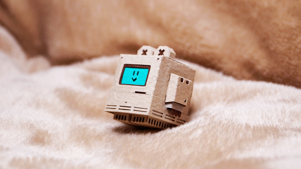 くまこむ No.2【くまコンピュータ型メカペーパークラフト】