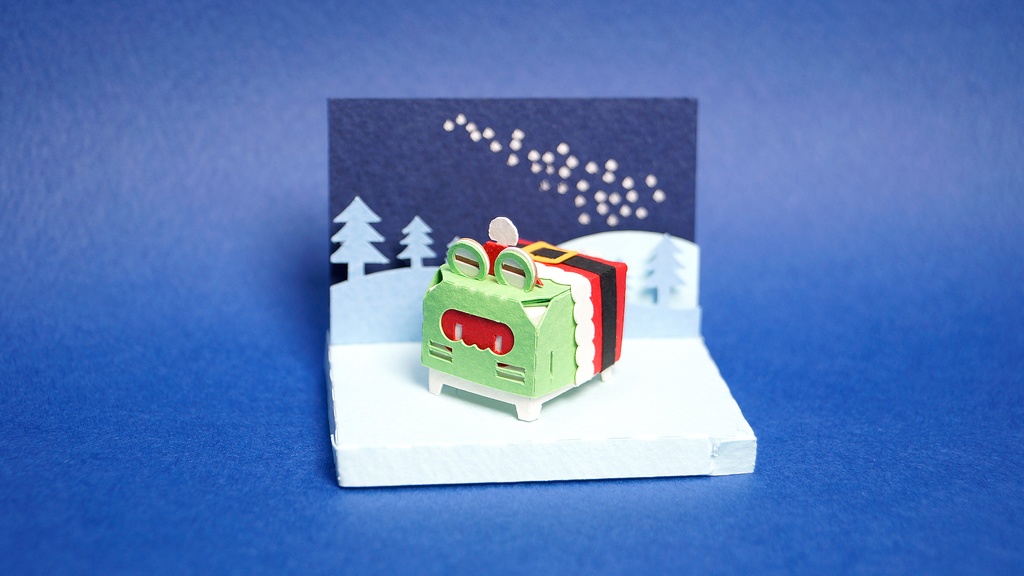 はこねこ サンタクロース かえる みどり