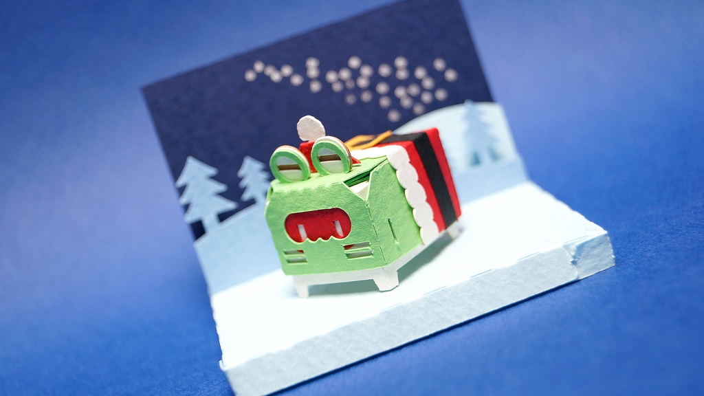 はこねこ サンタクロース かえる みどり