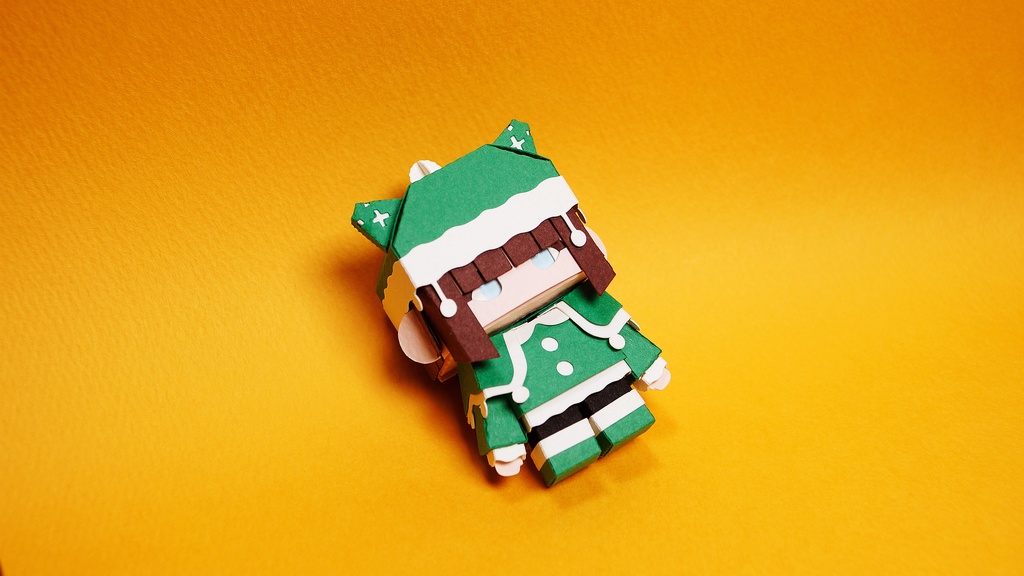 メチャミカ サンタクロース-2【ミカちゃん型ペーパークラフト】