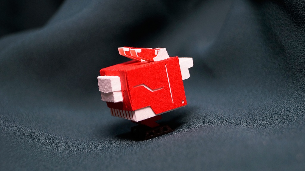 キュブロ No.7【うさぎ型メカペーパークラフト】