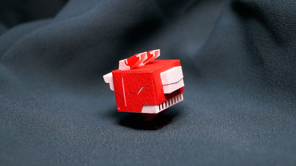 キュブロ No.7【うさぎ型メカペーパークラフト】