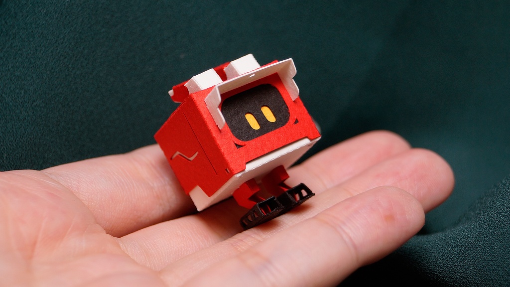 キュブロ No.7【うさぎ型メカペーパークラフト】