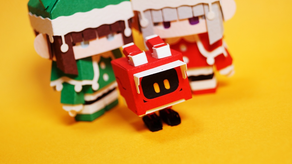 キュブロ No.7【うさぎ型メカペーパークラフト】