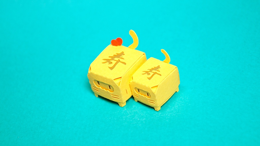 はこねこ おめでたいたまごやきのおやこ