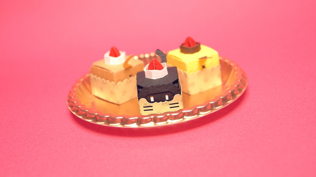 はこねこ カップケーキ チョコ