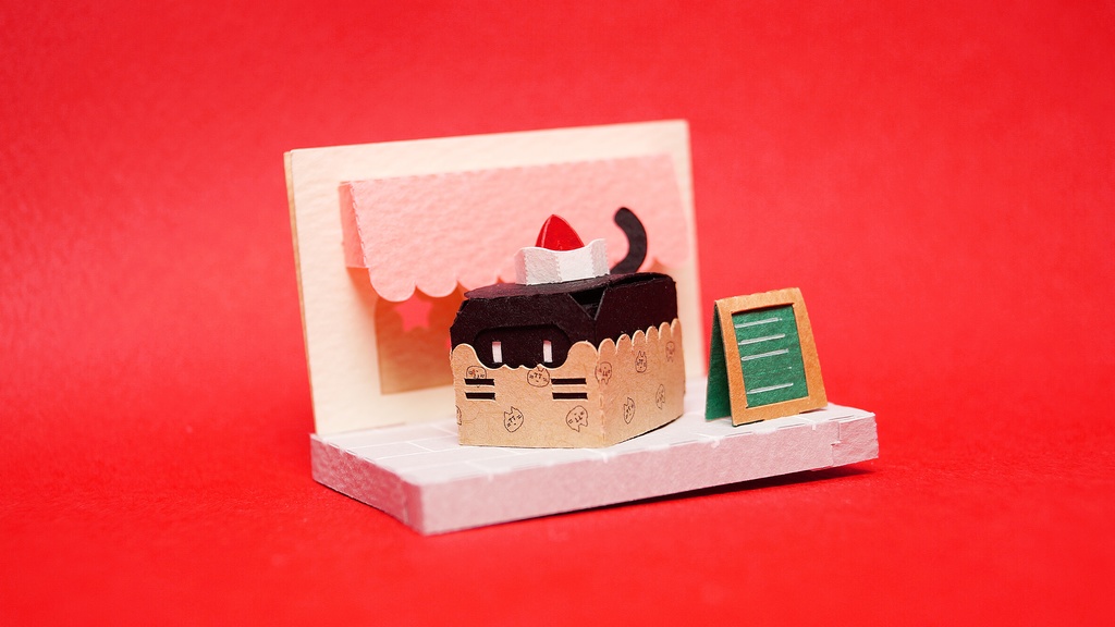 はこねこ カップケーキ チョコ