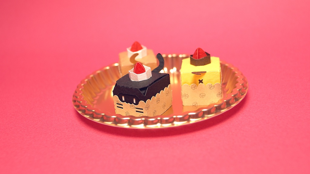 はこねこ カップケーキ チョコ