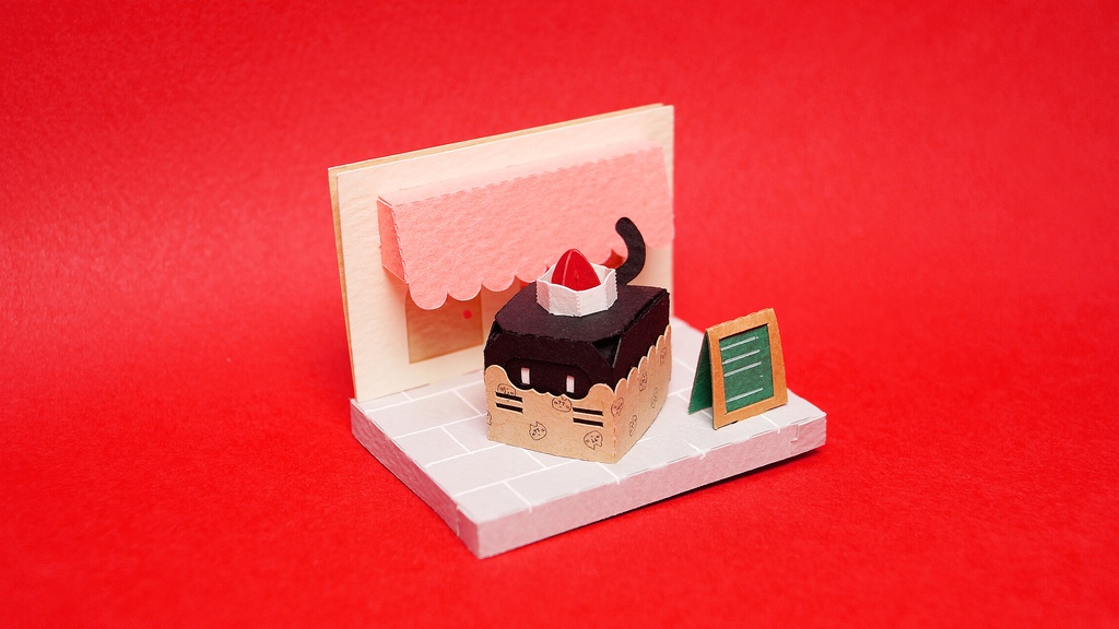 はこねこ カップケーキ チョコ