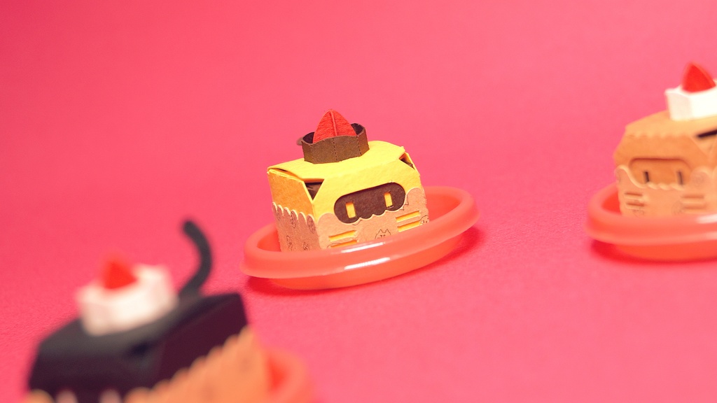 はこねこ カップケーキ バナナチョコ