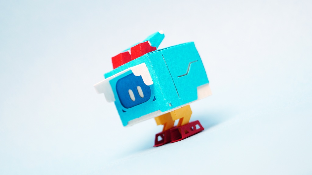 キュブロ No.8【うさぎ型メカペーパークラフト】