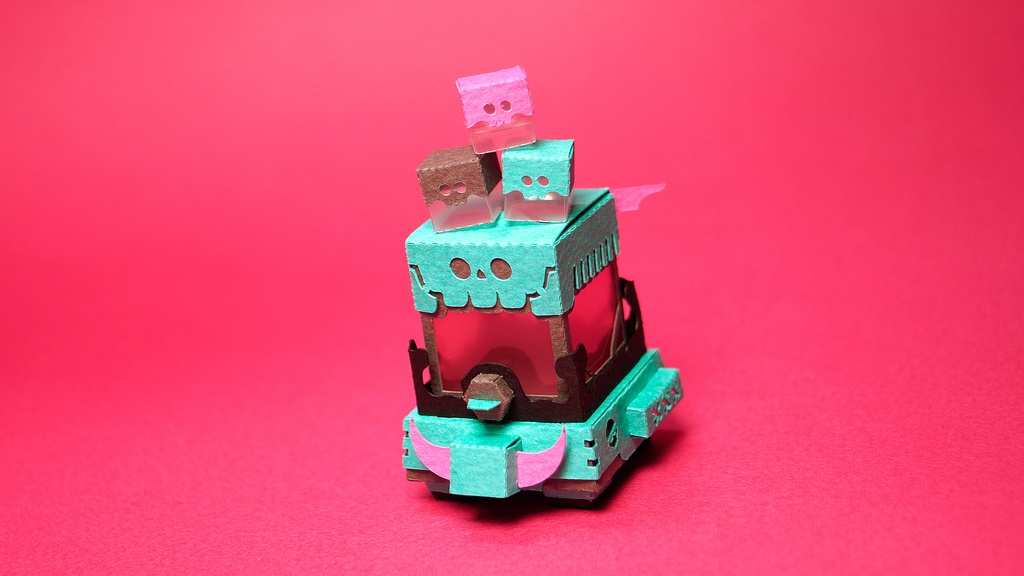 【ガシャペーパークラフト】スカプ No.9