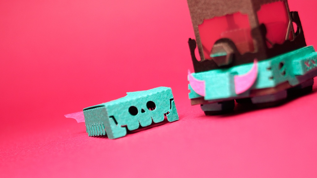 【ガシャペーパークラフト】スカプ No.9