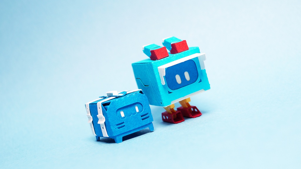 はこねこ トランク あお