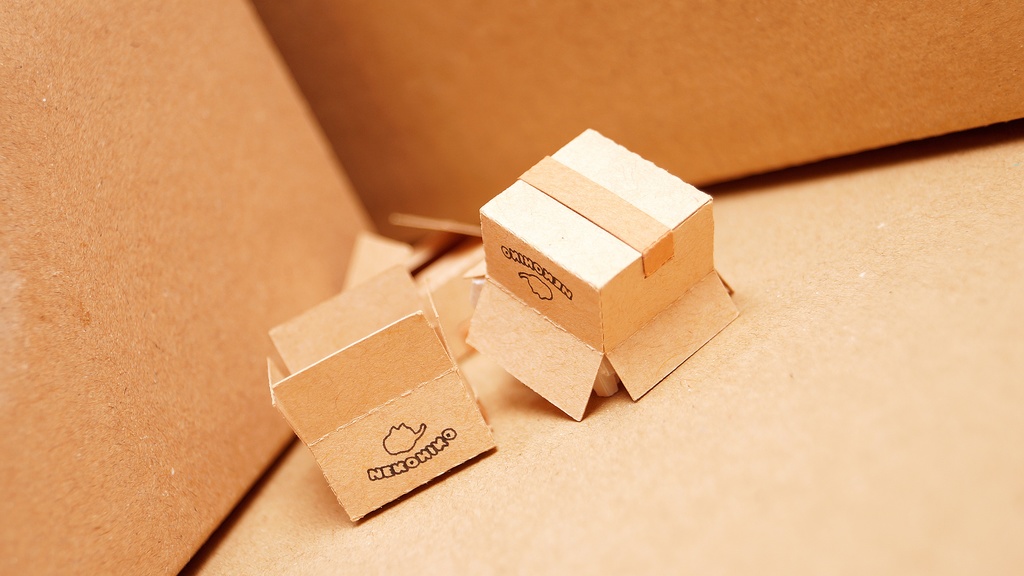 はこねこ ダンボールつむり くろ