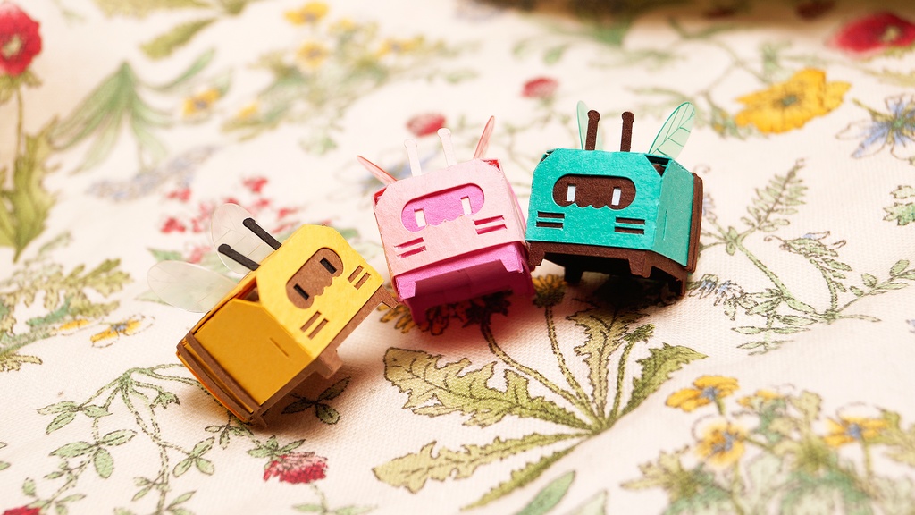 はこねこ みつばちのおやこ チョコミント