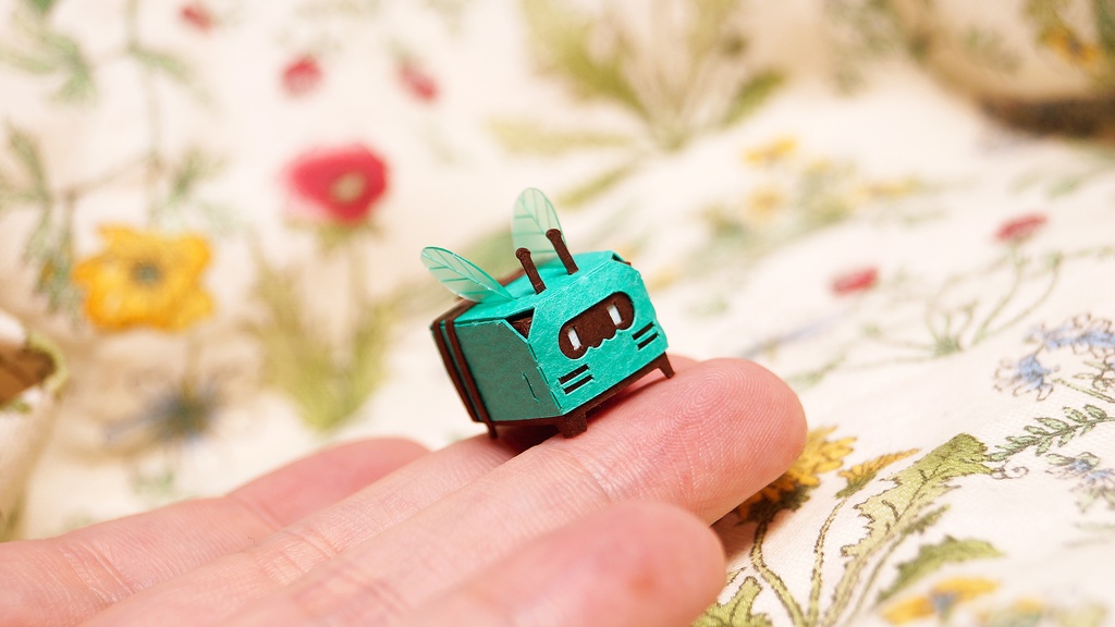 はこねこ みつばちのおやこ チョコミント