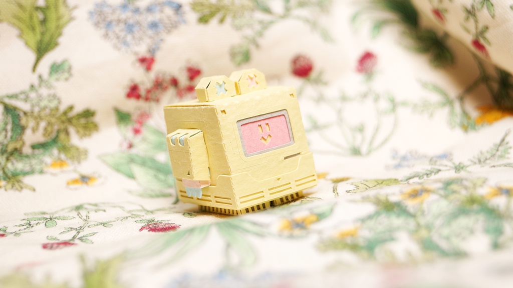 くまこむ No.3【くまコンピュータ型メカペーパークラフト】